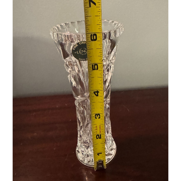 Lenox Crystal Star Vase 6 Inch Made in USA With Box & COA Holiday Christmas - Picture 6 of 9